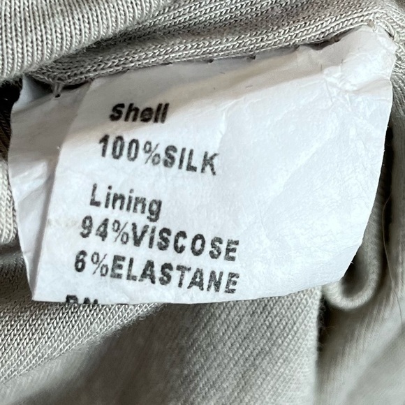 PIAZZA ROMA Made in Italy 100% Silk Blouse Sz XS Top Sheer Silk Overlay Summer - Picture 10 of 16